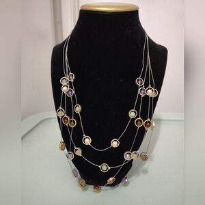 Coldwater Creek Multi-Color Circle Necklace